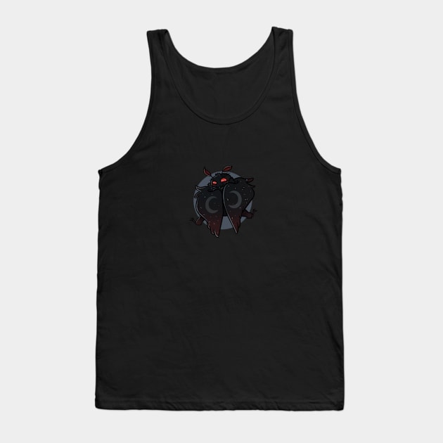 Midnight Mothman Tank Top by vertarsenic